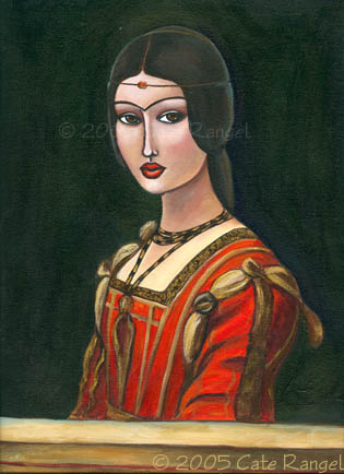 Frida Kahlo Meets da Vinci  2005 Cate Rangel