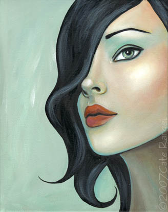 Deco Woman with Raven Hair � Cate Rangel